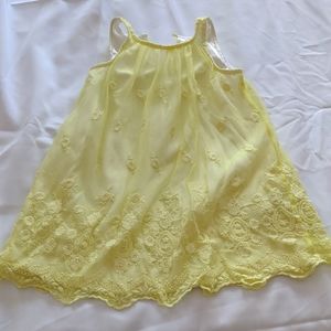 Yellow detailed dress